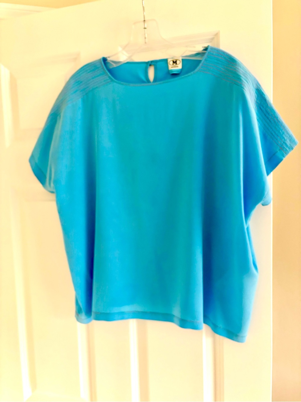 Missoni silk Bright Turquoise Short Sleeve Tunic. Excellent condition